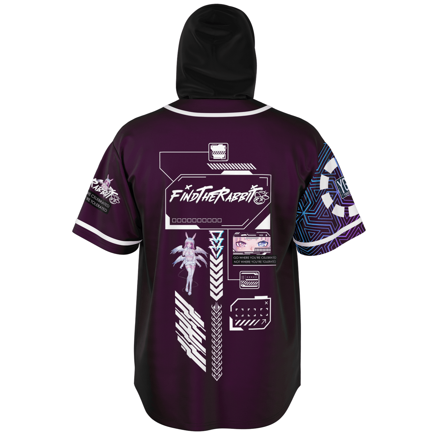 FINDTHERABBIT - ROYAL (purple) Hooded Festival Jersey