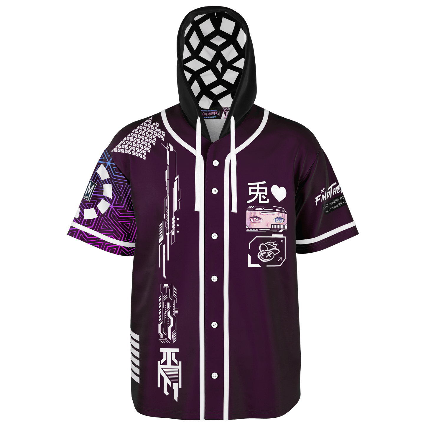 FINDTHERABBIT - ROYAL (purple) Hooded Festival Jersey